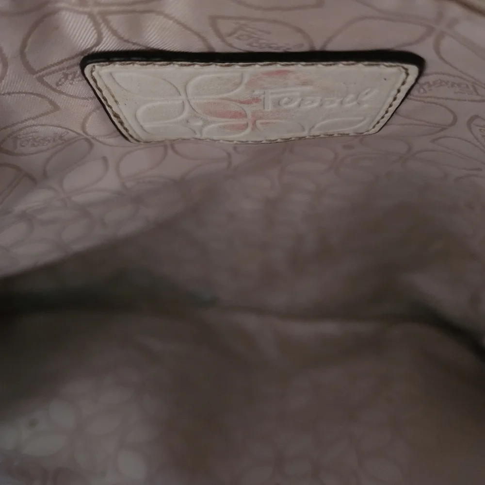 Fossil offwhite leather shoulder bag color off white - Picture 5 of 5